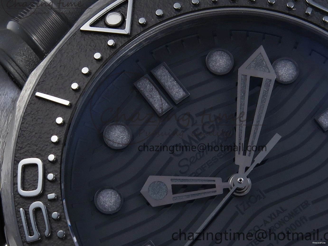 0325 SEAMASTER 300M 43.5MM BLACK CERAMIC VSF 1:1 BEST EDITION BLACK DIAL ON BLACK RUBBER STRAP A FashionForward 7766
